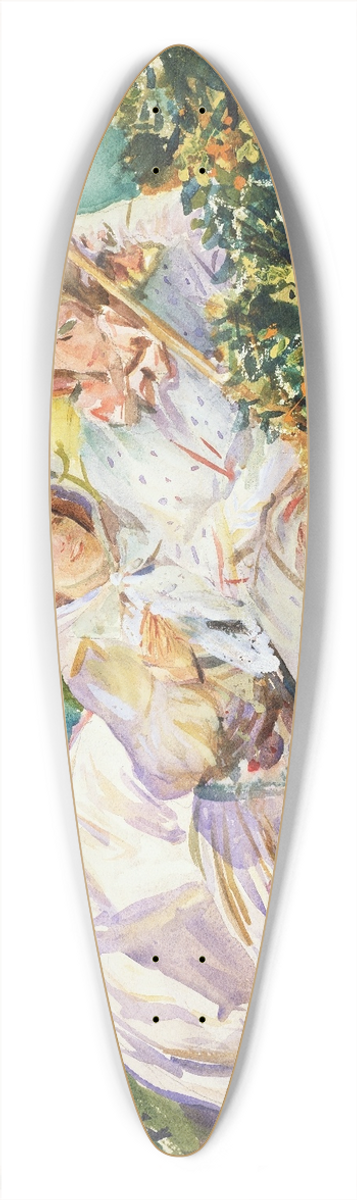 John Singer Sargent - Simplon Pass; The Tease 39.3 inch art pintail longboard deck