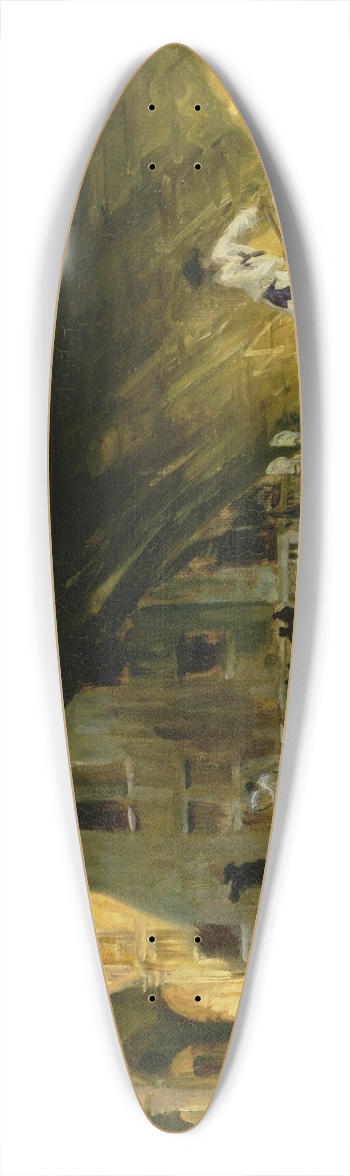 John Singer Sargent - The Rialto, Venice 39.3 inch art pintail longboard deck