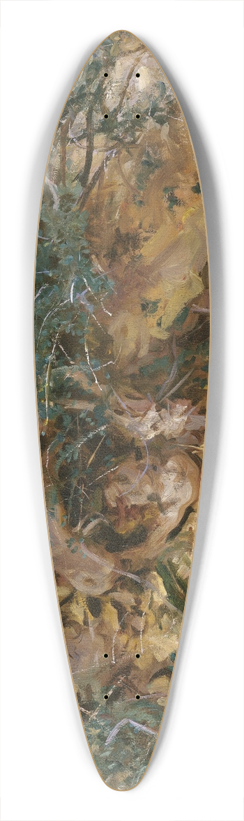 John Singer Sargent - Valdemosa,Majorca  Thistles and Herbage on a Hillside 39.3 inch art pintail longboard deck