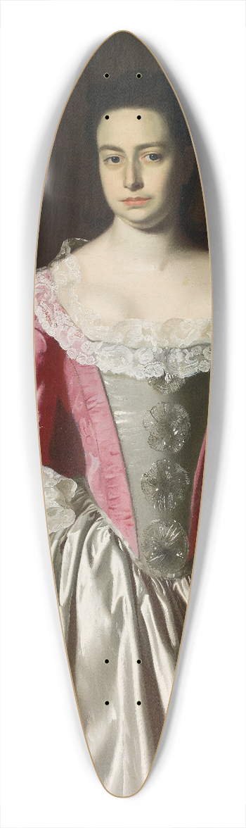 John Singleton Copley - Eunice Dennie Burr 39.3 inch art pintail longboard deck