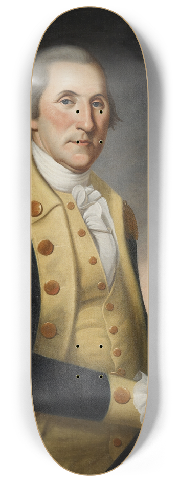 Charles Willson Peale - George Washington At Princeton 8.25 inch art skate deck