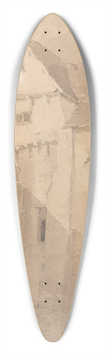 John Thirtle - Fye Bridge, Norwich 39.3 inch art pintail longboard deck