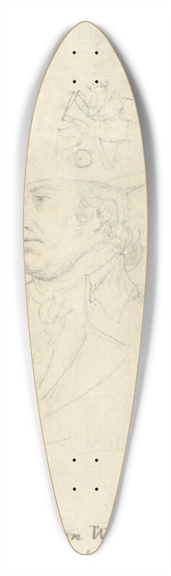 John Trumbull - GeneralWeedon 39.3 inch art pintail longboard deck