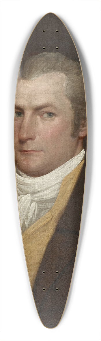 John Trumbull - Portrait of a Man 39.3 inch art pintail longboard deck