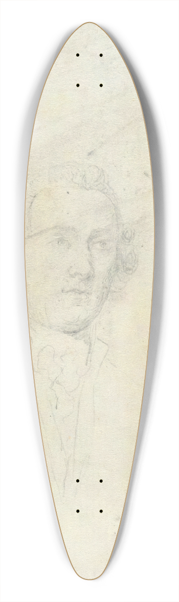 John Trumbull - RichardStockton 39.3 inch art pintail longboard deck