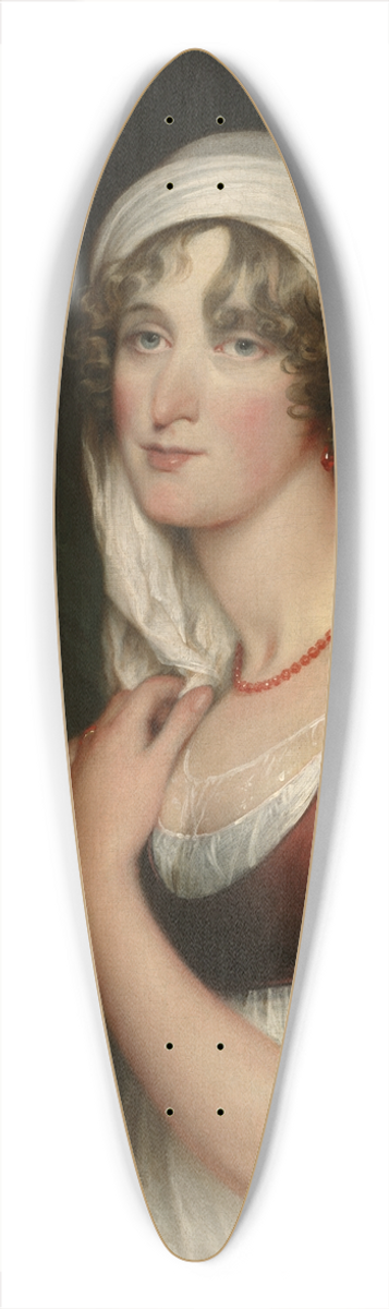 John Trumbull - Sarah Trumbull with aSpaniel 39.3 inch art pintail longboard deck