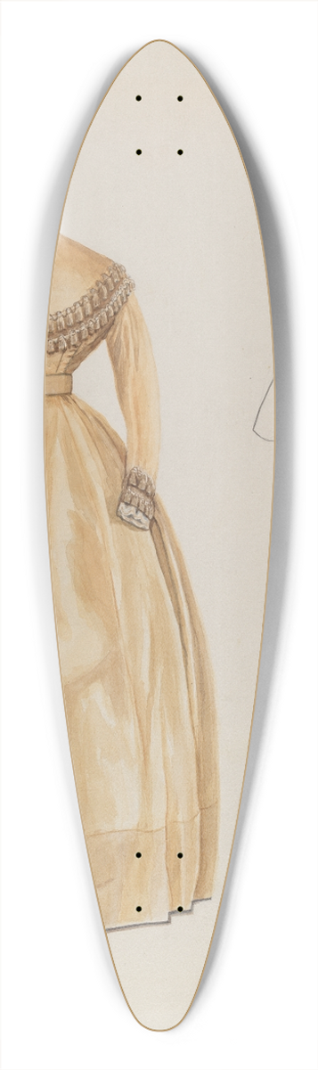 John Tubrant - Dress 39.3 inch art pintail longboard deck