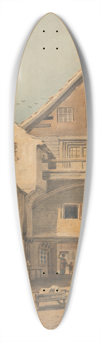John Varley - Norwich 39.3 inch art pintail longboard deck