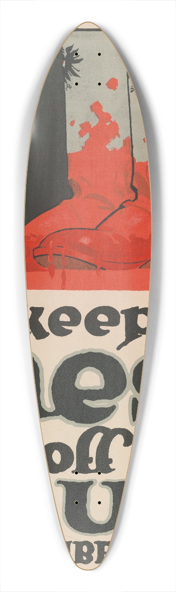 John Warner Norton - Keep these off the U.S.A.  Buy more Liberty Bonds 39.3 inch art pintail longboard deck