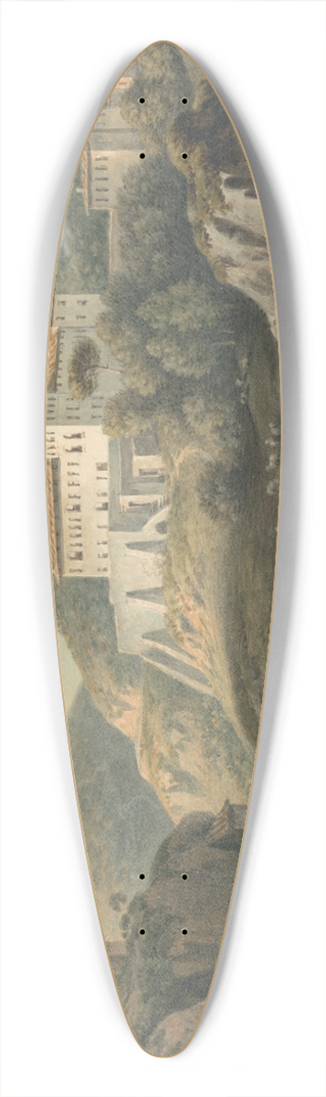 John Warwick Smith - Convent at Vietri, near Salerno 39.3 inch art pintail longboard deck