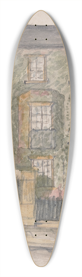 John Werge - Fifteen, Downshire Hill, Hampstead 39.3 inch art pintail longboard deck