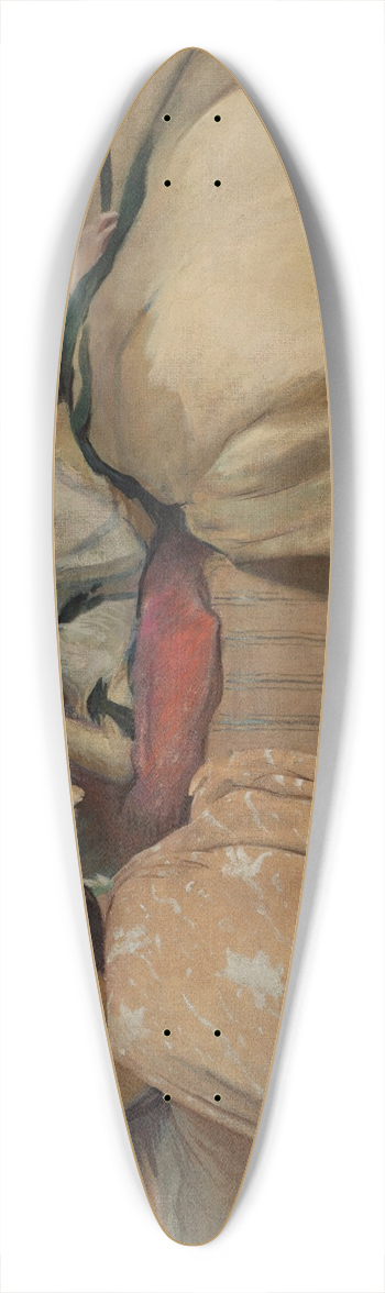 John White Alexander - Panel for Music Room 39.3 inch art pintail longboard deck