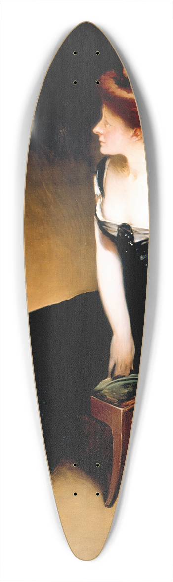 John White Alexander - Portrait of Mrs. V, Mrs. Herman Duryea 39.3 inch art pintail longboard deck