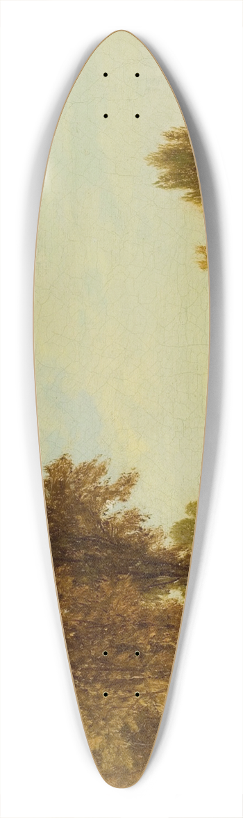 John William Casilear - Going for the Herd 39.3 inch art pintail longboard deck
