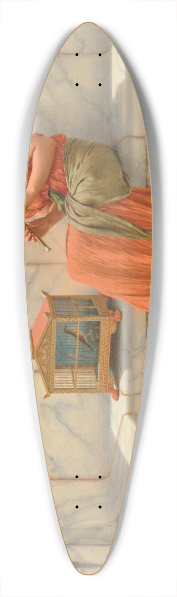 John William Godward - Songs without Words 39.3 inch art pintail longboard deck