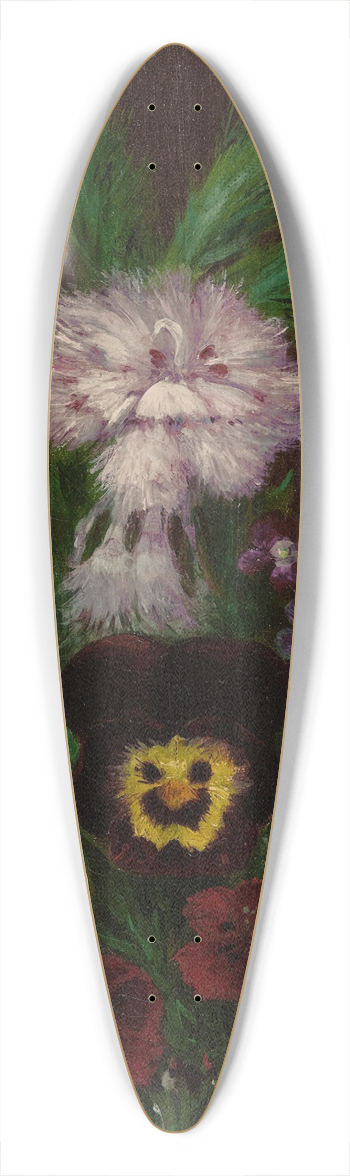 John Williamson - Mixed bouquet 39.3 inch art pintail longboard deck
