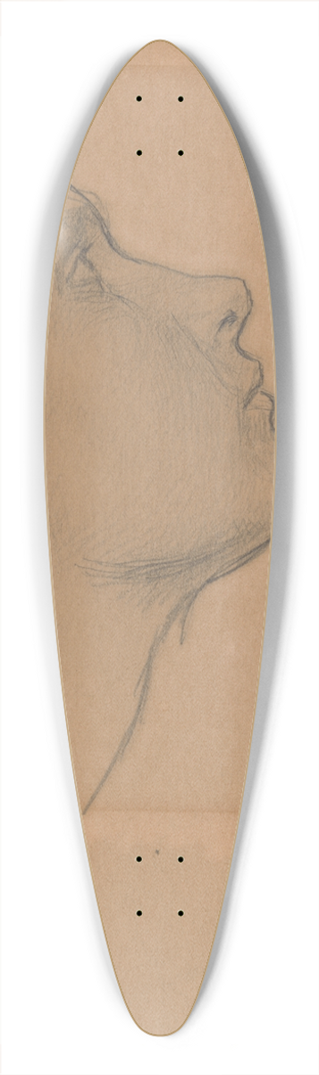 John William Waterhouse - Study for Lamia 39.3 inch art pintail longboard deck