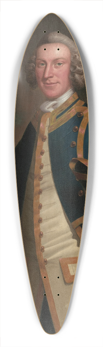 John Wollaston - Portrait of a Naval Officer 39.3 inch art pintail longboard deck