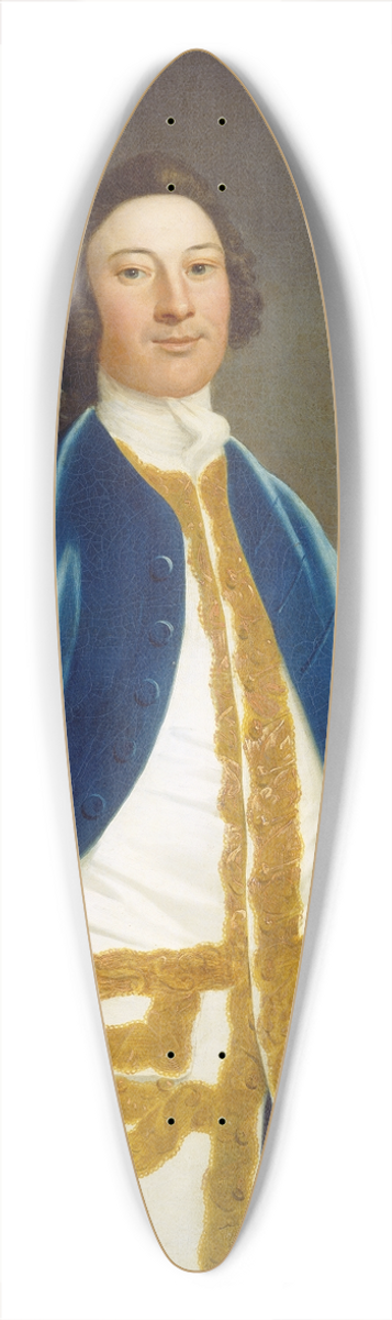 John Wollaston - Unidentified British Navy Officer 39.3 inch art pintail longboard deck