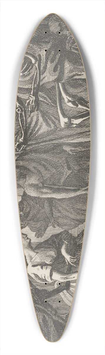 John Wootton - Fable XLVII. The Court of Death 39.3 inch art pintail longboard deck