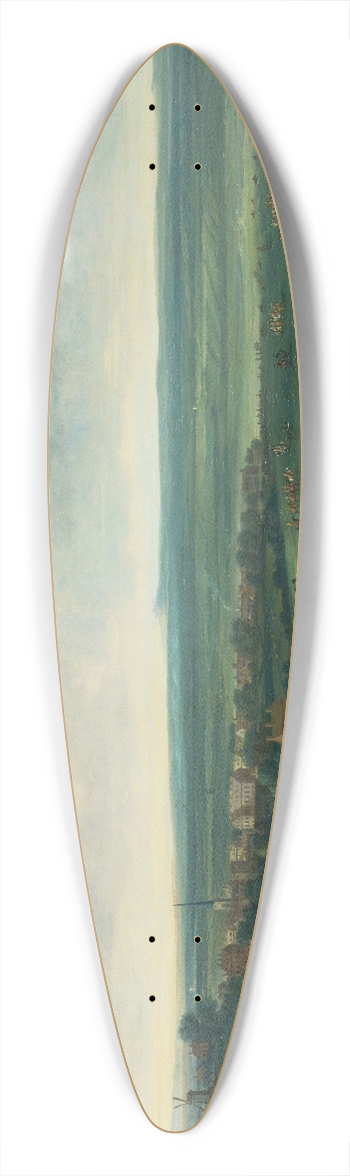 John Wootton - George I at Newmarket, 4 or 5 October, 1717 39.3 inch art pintail longboard deck