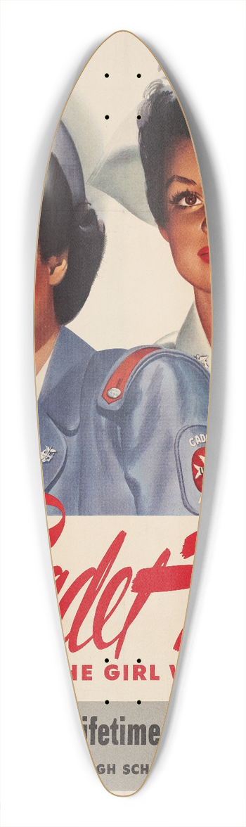 Jon Whitcomb - Be a Cadet Nurse 39.3 inch art pintail longboard deck