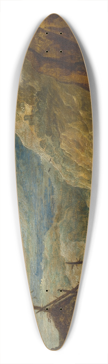 Joos de Momper - Mountain landscape with a broken tree 39.3 inch art pintail longboard deck