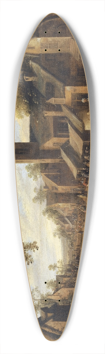 Joost Cornelisz Droochsloot - Parish Feast 39.3 inch art pintail longboard deck