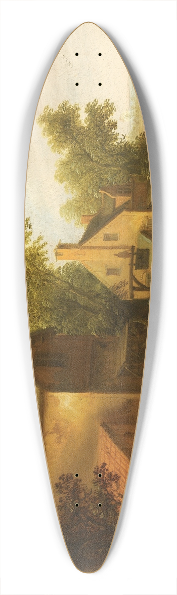 Joost Cornelisz Droochsloot - Village Scene With Peasants 39.3 inch art pintail longboard deck
