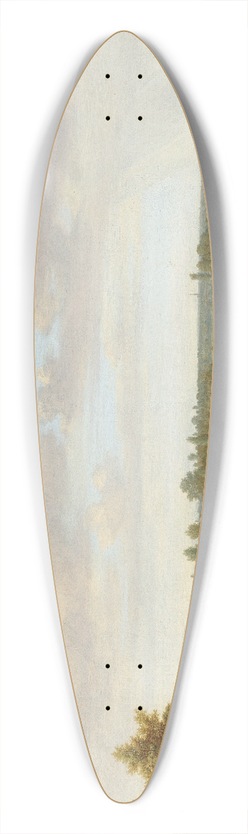 Joris van der Haagen - Panorama near Arnhem with the Rhine Gate 39.3 inch art pintail longboard deck