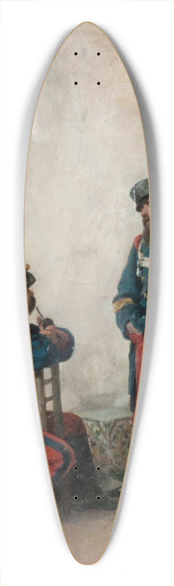 Jos Benlliure y Gil - Two Soldiers 39.3 inch art pintail longboard deck
