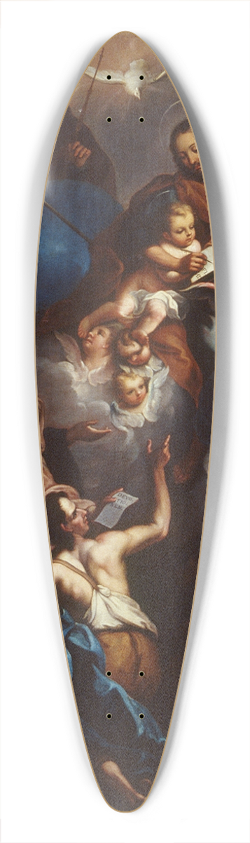 Jos de Alcbar - The Ministry of Saint Joseph 39.3 inch art pintail longboard deck