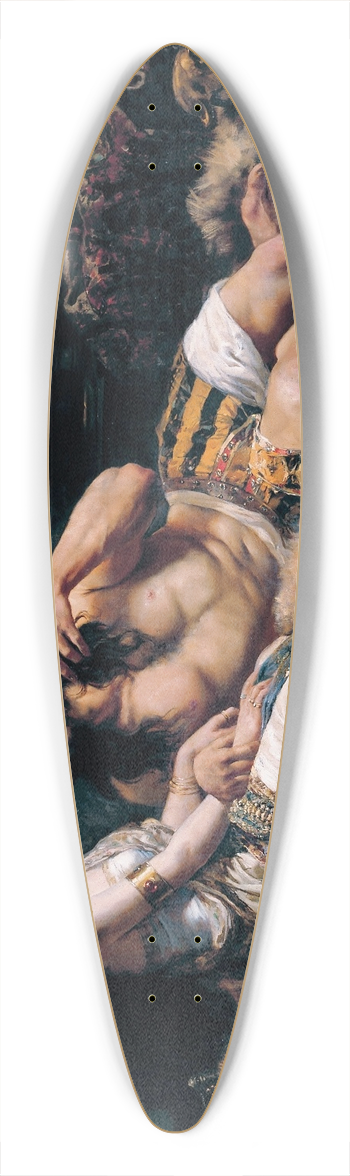 Jos Echenagusa - Samson and Delilah 39.3 inch art pintail longboard deck