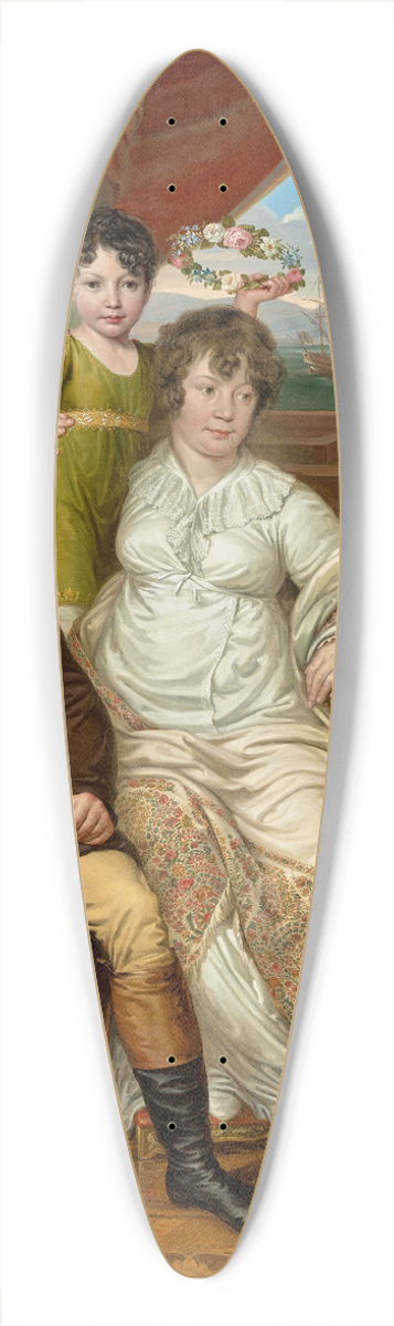Josef Abel - Die Familie des Grohndlers Johann Christian Edler von Bruchmann 39.3 inch art pintail longboard deck
