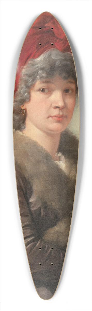 Josef Abel - Portrait of a Woman 39.3 inch art pintail longboard deck