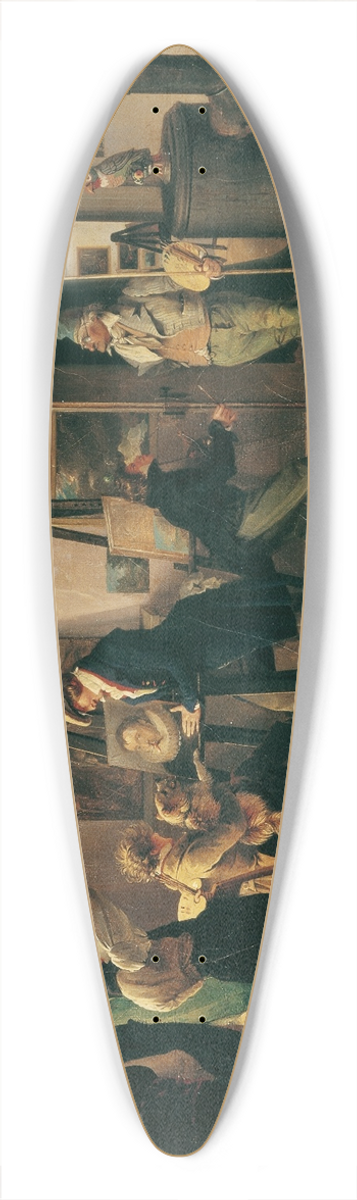 Josef Danhauser - Das Scholarenzimmer 39.3 inch art pintail longboard deck