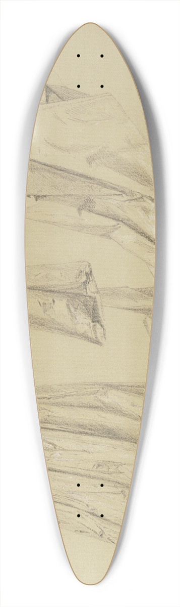 Josef Ferdinand Becker - Studienblatt; Weibliche Gewandfigur 39.3 inch art pintail longboard deck