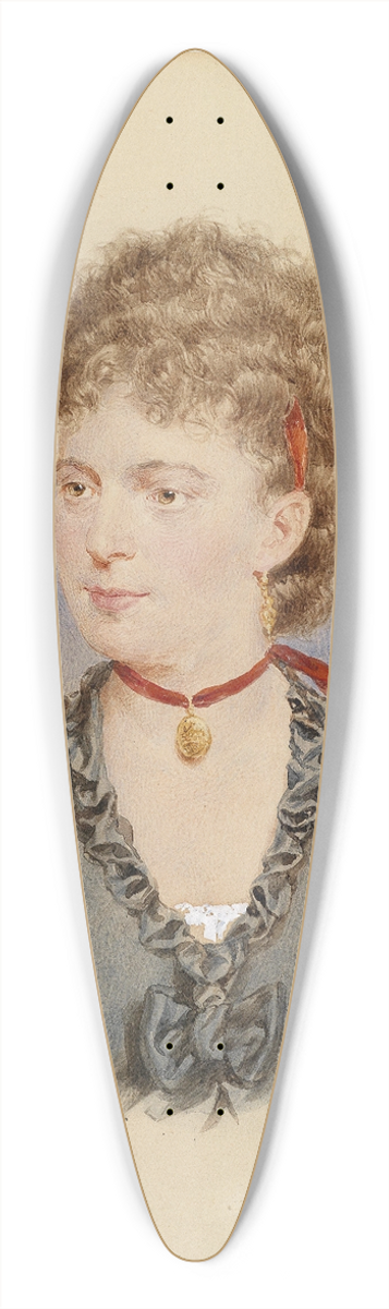 Josef Kriehuber - Bildnis einer jungen Frau (Tochter Nestroy) 39.3 inch art pintail longboard deck