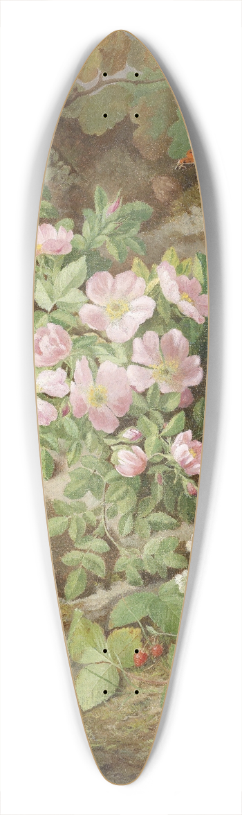Josef Lauer - Groes Stillleben mit Alpenblumen 39.3 inch art pintail longboard deck