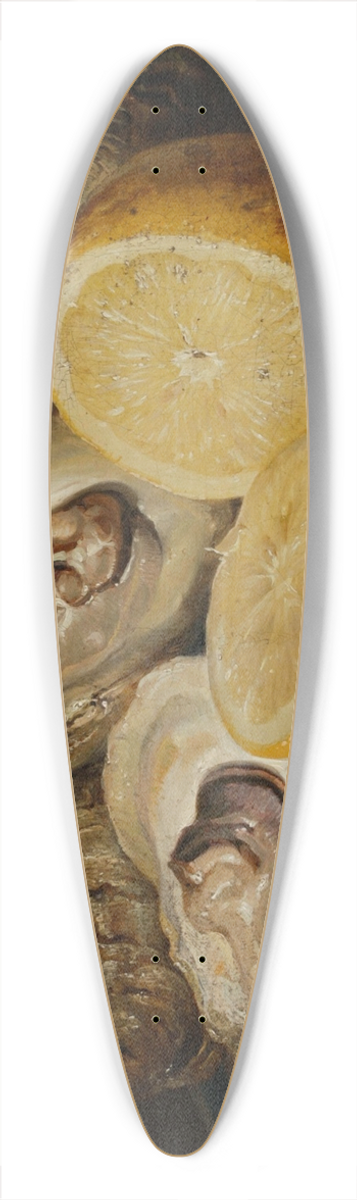 Josef Lauer - Stillleben mit Austern und Zitrone 39.3 inch art pintail longboard deck