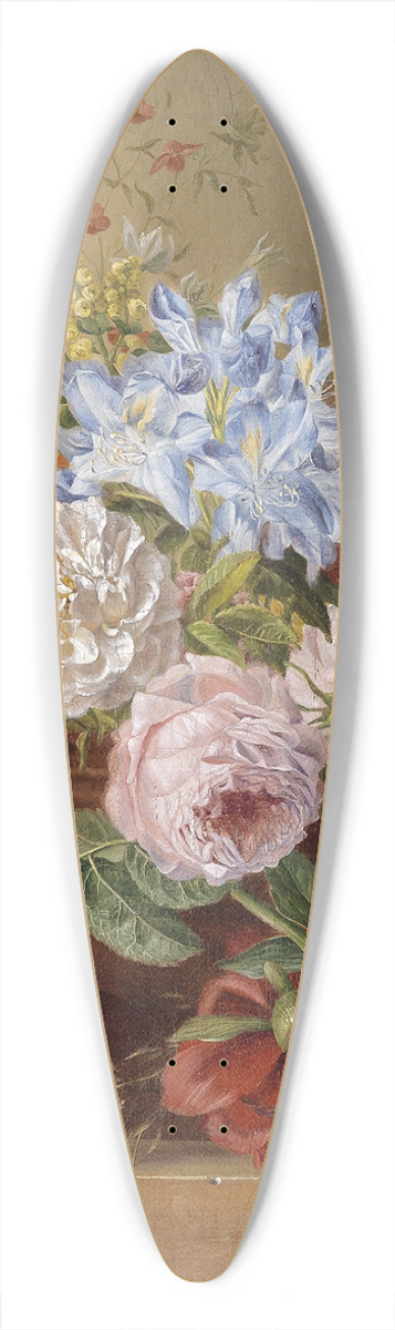 Josef Schuster - Blumenstillleben 39.3 inch art pintail longboard deck