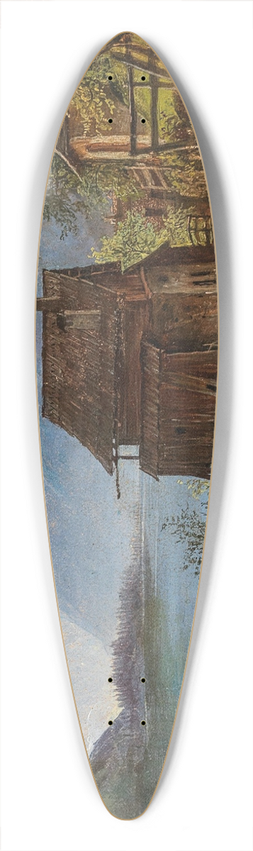 Josef Schwemminger - Partie aus dem Salzkammergut 39.3 inch art pintail longboard deck