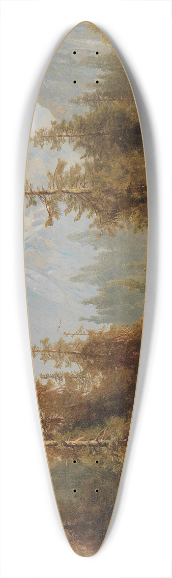Josef Thoma - Scene of the Engadine 39.3 inch art pintail longboard deck
