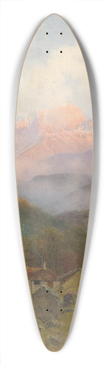 Josef von Schlgl - Blick auf den Rosengarten 39.3 inch art pintail longboard deck