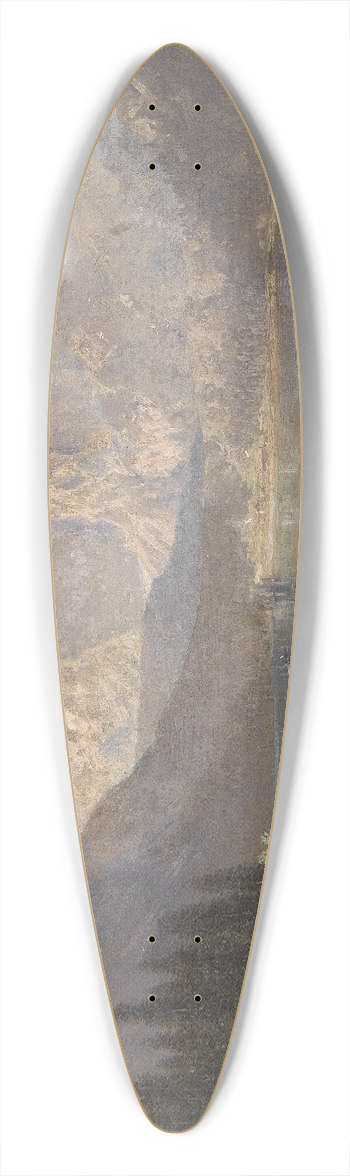 Josef von Schlgl - Der vordere Langbath See mit dem kaiserlichen Jagdhause 39.3 inch art pintail longboard deck