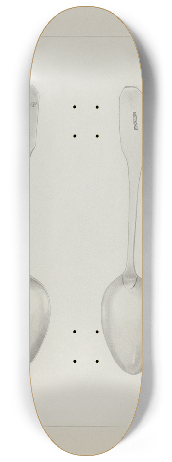 Charlotte Winter - Silver Spoon 8.25 inch art skate deck