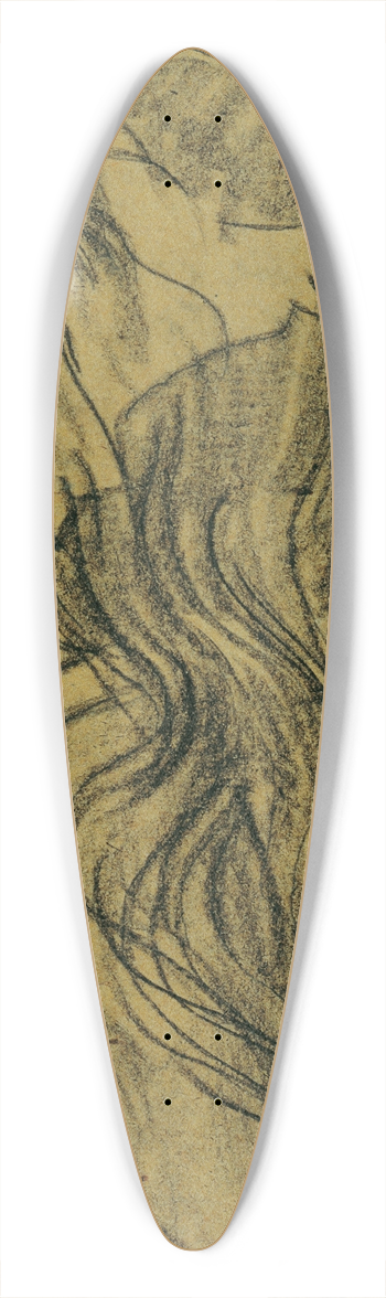 Josef Wawra - Mdchenkopf 39.3 inch art pintail longboard deck