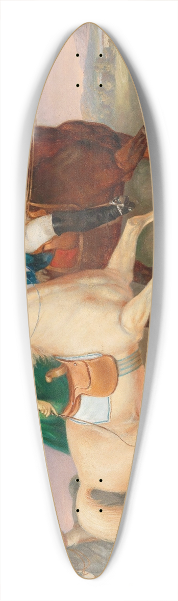 Josef Ziegler - Riding Out with Lady in a Green Skirt 39.3 inch art pintail longboard deck