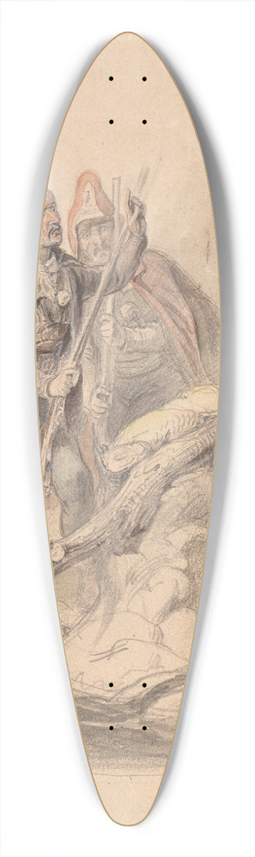 Joseph Anton Strassgschwandtner - Bosniaken 39.3 inch art pintail longboard deck