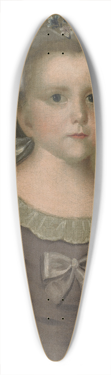 Joseph Badger - Portrait of Abigail Gowen 39.3 inch art pintail longboard deck